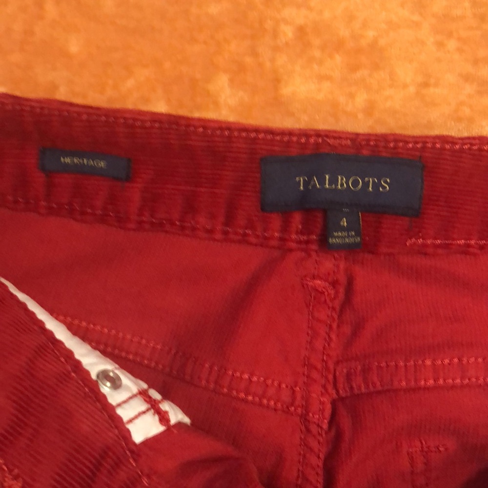 Talbots Heritage Corduroy Pants - Picture 5 of 5